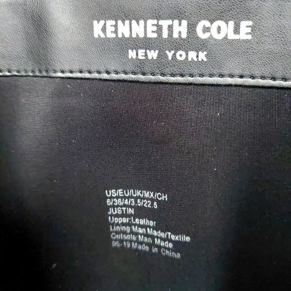 NWOB Kenneth Cole Black Soft Pebble Leather Justin Tall Riding Style Boot Sz 6 - Picture 9 of 9